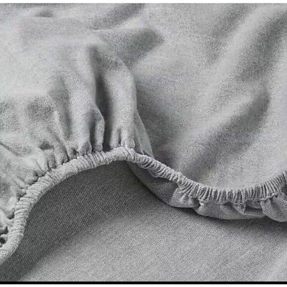 Threshold Full size Flannel Sheet Set Gray Solid - Picture 3 of 4